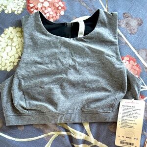 Lululemon Athletica Gray Tank Top - short stop Bra size 10